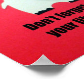 Vergiss nicht, deine Bücher aus der Bibliothek zur Poster (Ecke)