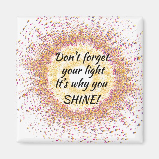 Vergiss nicht deine Lichtverbindung Magnet (Vorne)