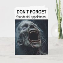 Vergiss nicht deinen Termin beim Zahnarzt.