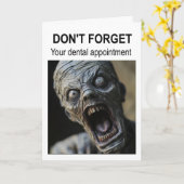Vergiss nicht deinen Termin beim Zahnarzt. Karte (Gelbe Blume)