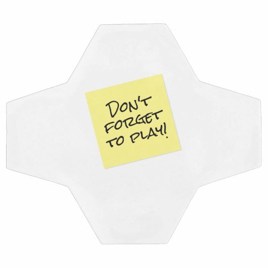 Vergiss nicht, die Erinnerung der Sticky Notiz lus Fußball (Flach)