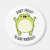 Vergiss nicht, dir selbst einen lustigen Froschpuf Magnet (Vorne)
