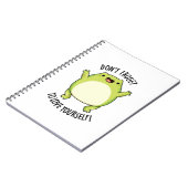Vergiss nicht, dir selbst einen lustigen Froschpuf Notizblock (Linke Seite)