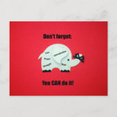 Vergiss nicht: Du kannst es tun! Postkarte (Vorderseite)