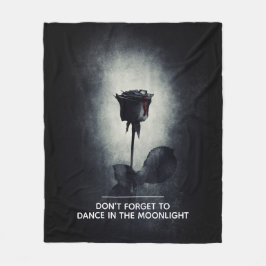 Vergiss nicht, im Mondschein zu tanzen Fleecedecke