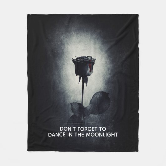 Vergiss nicht, im Mondschein zu tanzen Fleecedecke (Vorderseite)