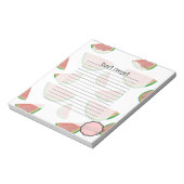 Vergiss nicht, Kawaii Watermelon Notizblock (Rotiert)