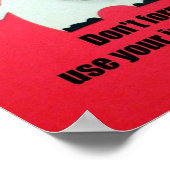 Vergiss nicht, nimm deine innere Stimme! Poster (Ecke)