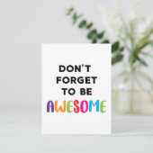 Vergiss nicht, Phantastisch Motivierend Zeichen zu (Stehend Vorderseite)