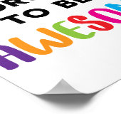 Vergiss nicht, Phantastisch Motivierend Zeichen zu Poster (Ecke)