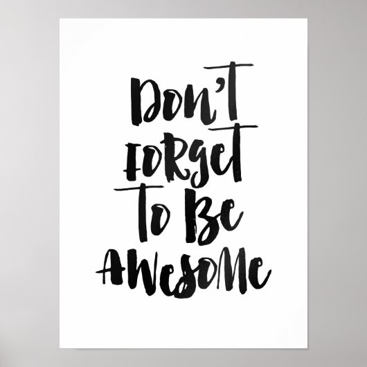 Vergiss nicht, phantastisch zu sein poster (Vorne)