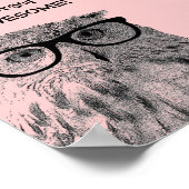 Vergiss nicht, phantastisches Zitat-Eule-Poster zu Poster (Ecke)