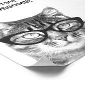 Vergiss nicht, phantastisches Zitat-Katzenposter z Poster (Ecke)