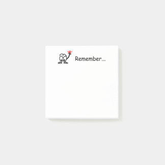 Vergiss nicht post-it klebezettel