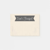 Vergiss nicht! post-it klebezettel (Vorderseite)