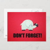 Vergiss nicht! postkarte (Vorne/Hinten)