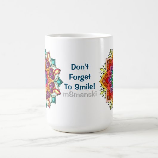 Vergiss nicht, Tasse zu lächeln (Mittel)