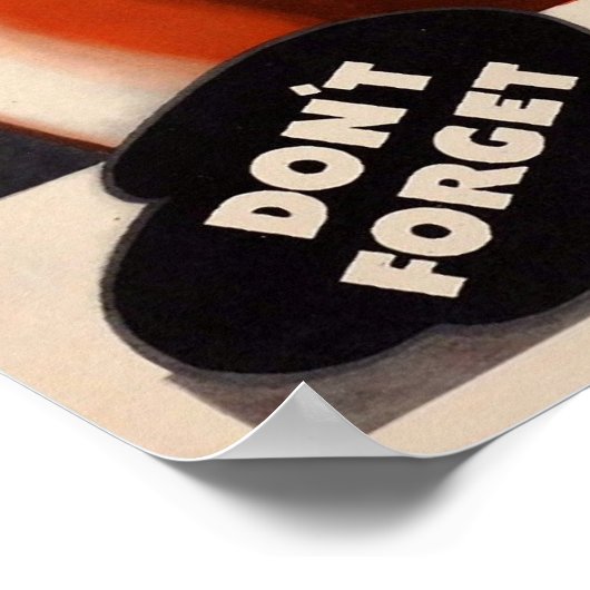 Vergiss nicht - Wir sind im Krieg! Poster (Ecke)