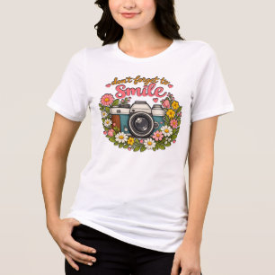 Vergiss nicht zu lächeln Tri-Blend shirt