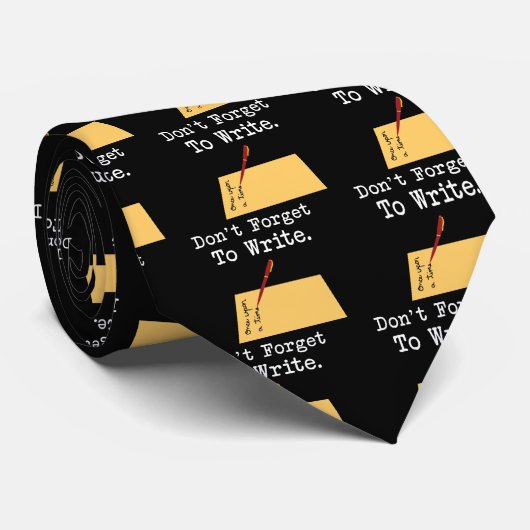 Vergiss nicht zu schreiben krawatte (Gerollt)
