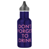 Vergiss nicht zu trinken | Funny Spaß Waterflasche Edelstahlflasche (Links)