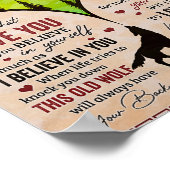 Vergiss nie, dass ich dich Liebe - Wolf Vater zu S Poster (Ecke)