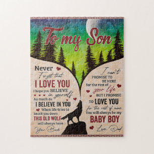 Vergiss nie, dass ich dich Liebe - Wolf Vater zu S Puzzle