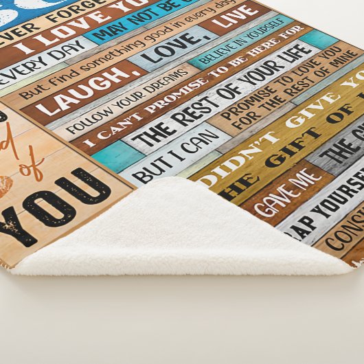 Vergiss nie, dass ich Liebe U - Vater zu Sohn Sherpadecke (3/4)