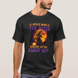 Vergiss nie die Hexe, Vorsicht vor schwarzem Katze T-Shirt