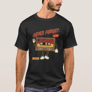 Vergiss nie Diskette VHS-Band Kassette T-Shirt