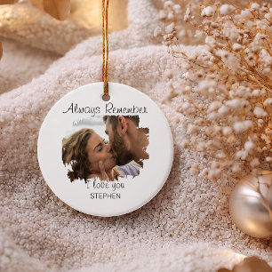 Vergiss nie, ich liebe dich Weihnachtsbaum Ornament