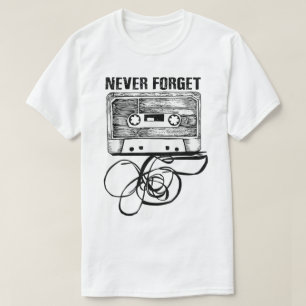 Vergiss nie Retro-Kassette T-Shirt