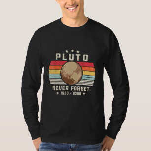 Vergiss Pluto nie. Retrostil, Wissenschaft T-Shirt