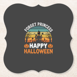 Vergiss Prinzessin Frohe Halloween Geisterhaus Des Untersetzer