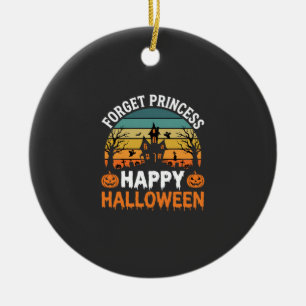 Vergiss Prinzessin Frohes Halloween Spukhaus Desi Keramik Ornament