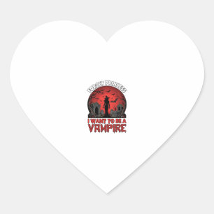 Vergiss Prinzessin Will Vampire Halloween_1 Herz-Aufkleber