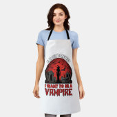 Vergiss Prinzessin Will Vampire Halloween_1 Schürze (Getragen)