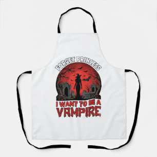 Vergiss Prinzessin Will Vampire Halloween_1 Schürze