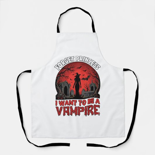 Vergiss Prinzessin Will Vampire Halloween_1 Schürze (Vorderseite)