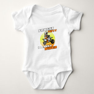 Vergiss Spielzeug, ich will Rider Lustige Motocros Baby Strampler