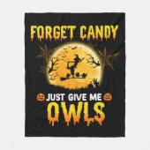 Vergiss Süßigkeiten, gib mir einfach ein Hexengesc Fleecedecke (Vorderseite)