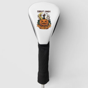 Vergiss Süßigkeiten, gib mir einfach Halloween-Kür Golf Headcover