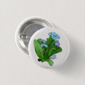 Vergissmeinicht Button (Vorne & Hinten)