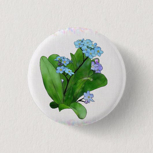 Vergissmeinicht Button (Vorderseite)