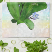 Vergissmeinicht Geschirrtuch (Gefaltet)