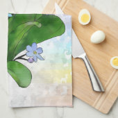 Vergissmeinicht Geschirrtuch (Viertel Falte)