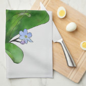 Vergissmeinicht Geschirrtuch (Viertel Falte)