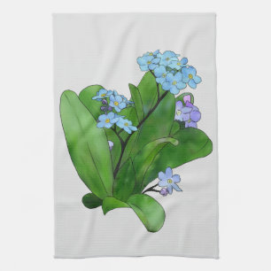Vergissmeinicht Geschirrtuch