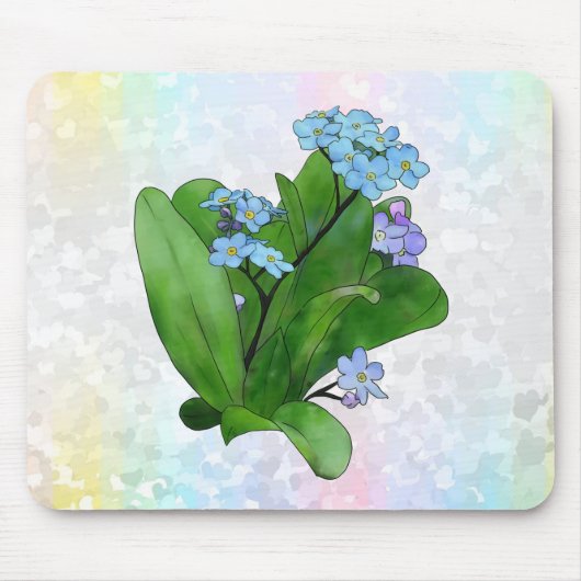 Vergissmeinicht Mousepad (Vorne)