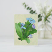 Vergissmeinicht Postkarte (Stehend Vorderseite)